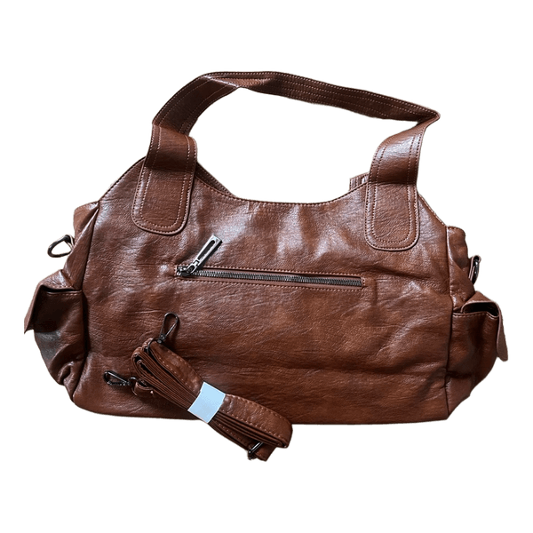 Brun skuldertaske