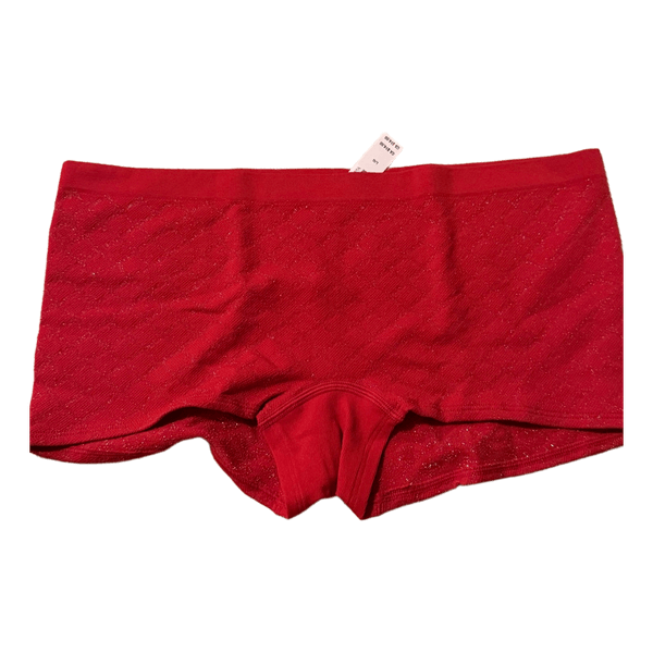 Red glitter boyshort underwear