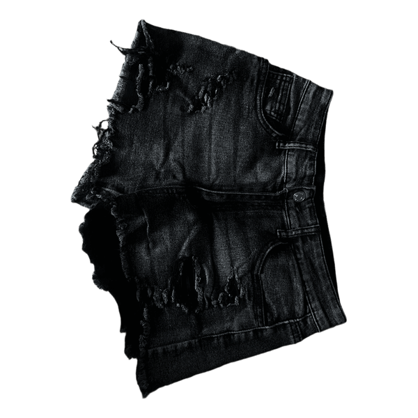 Sorte denimshorts fra Shein