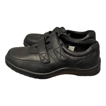 Black velcro comfort shoes
