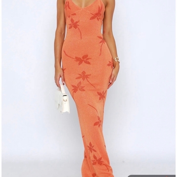 Trust Issues Maxi Dress Orange