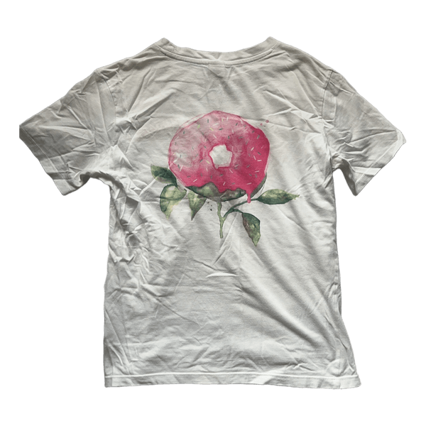 White donut print t-shirt