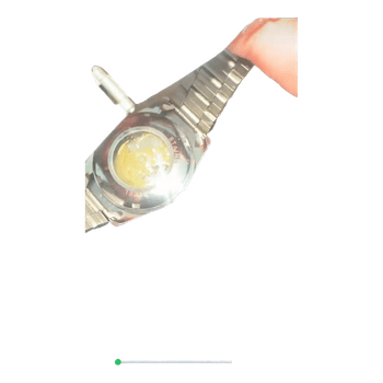 Hopeinen Rolex rannekello