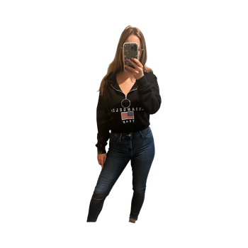 Pretty Little Things Black zip-up hoodie