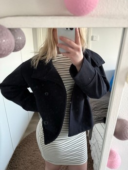Striped midi dress