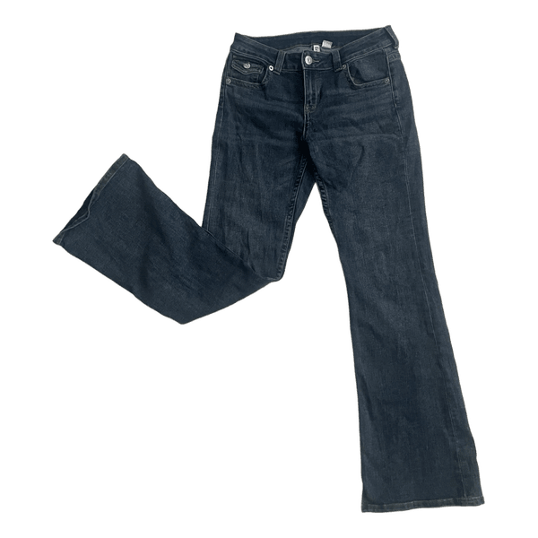 Dark blue flared jeans