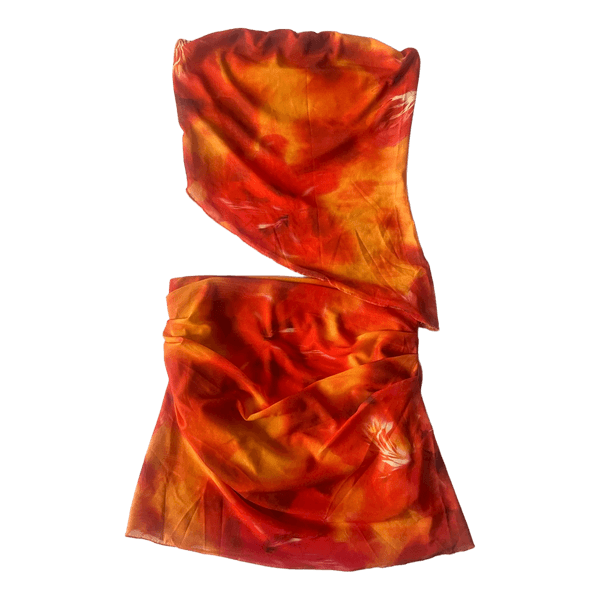 Red orange two piece set