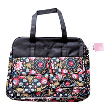 Floral baby diaper bag