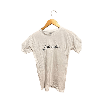 White graphic t-shirt “Latvietis”