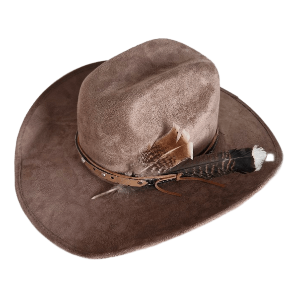 Ruskea cowboy-hattu