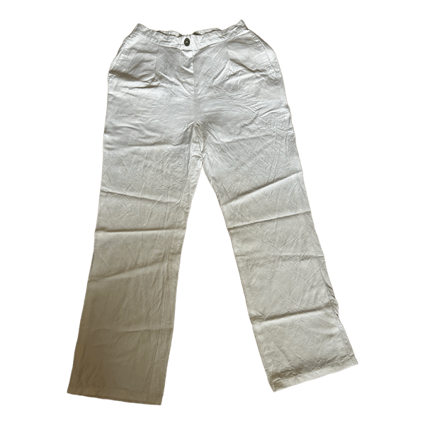 Oysho white trousers