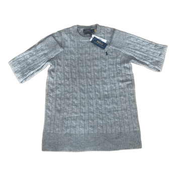 Grey cable knit sweater