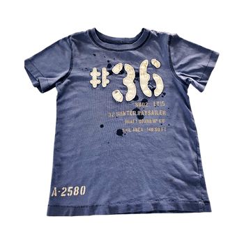 Sininen painokuvioitu t-paita. H&M