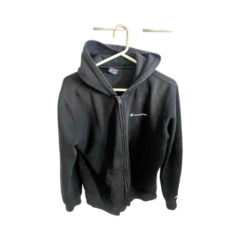 Black zip-up hoodie