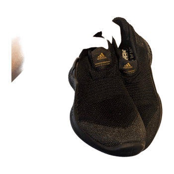 Black athletic sneakers