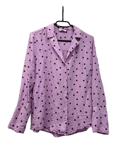Ellos purple polka-dot blouse