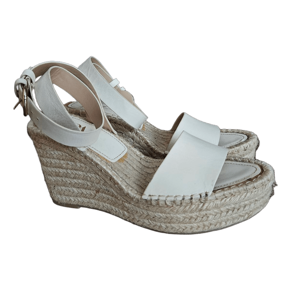 ZARA beige wedge espadrille sandals EU39 – stylish & comfortable summer shoes