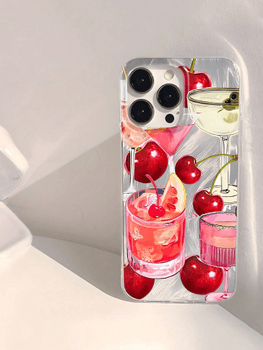 Cherry pattern phone case