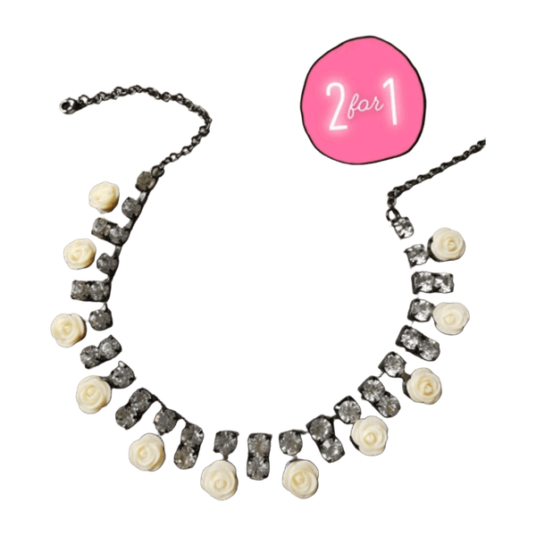 Rose necklace/choker jewelry
