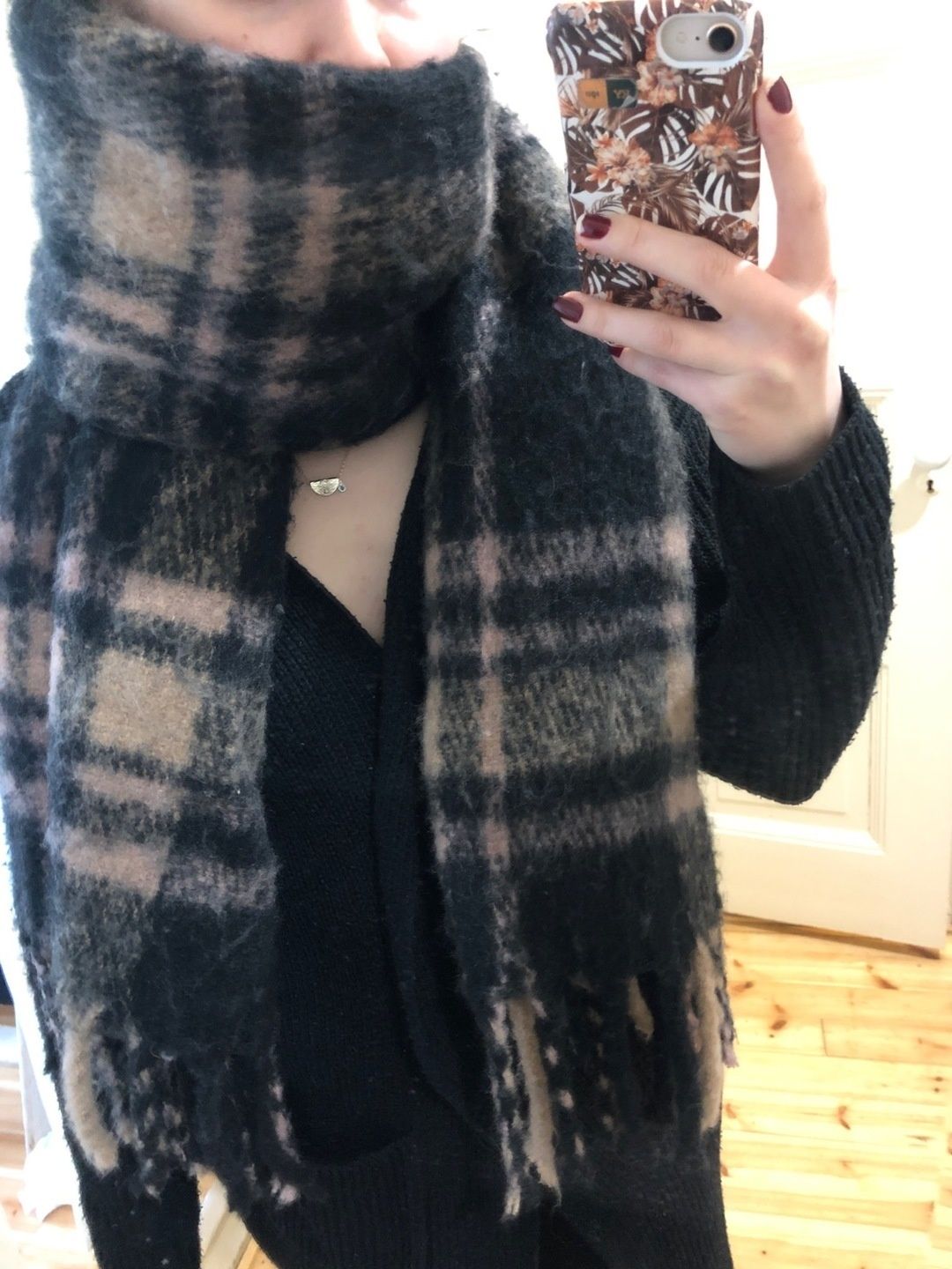 Mint & berry scarf