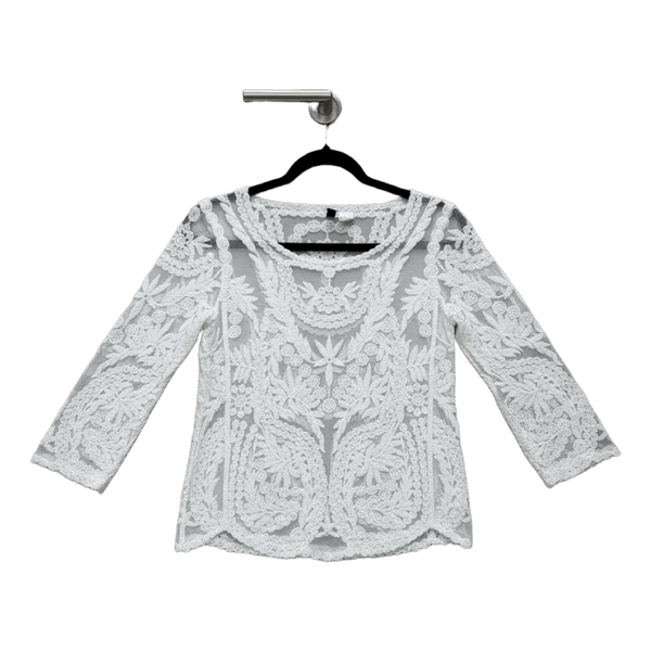 White lace blouse