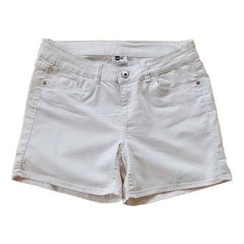 White denim shorts
