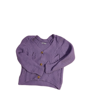Lilac knitted cardigan