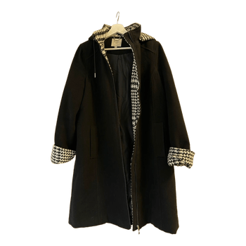 Cellbes black hooded coat