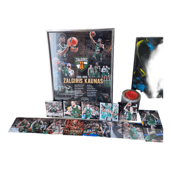 🏀 Zalgiris Kaunas Fan Gift Set – Personalized Poster & Photo Magnets