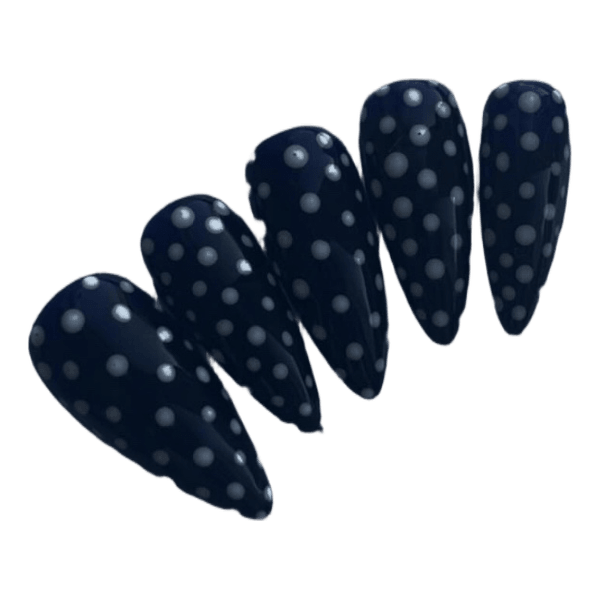 Polka dot press-on nails