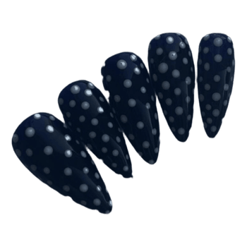 Polka dot press-on nails