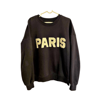 Black Paris sweatshirt