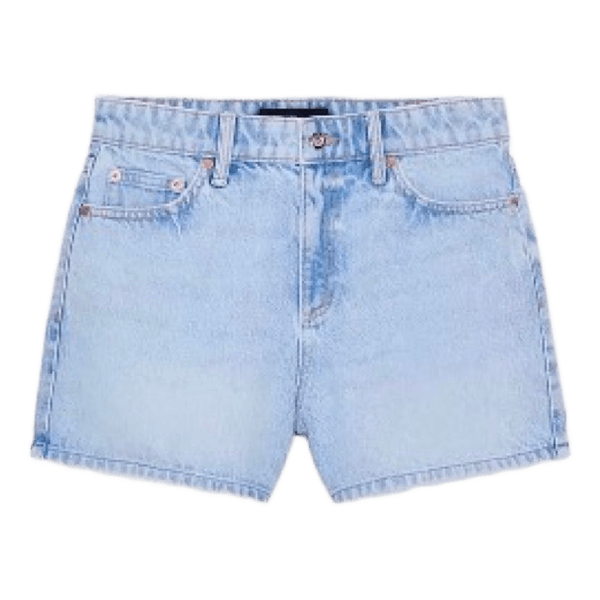 Lyseblå denimshorts