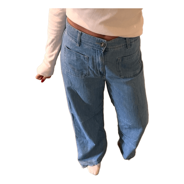 Blå hm jeans med lommer foran