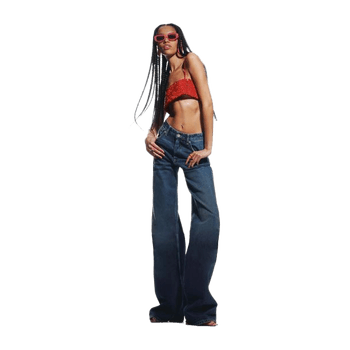 Zara vajaamittainen kiiltävä toppi / crop top