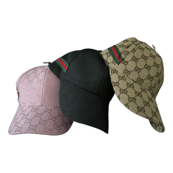 Gucci monogram baseball caps