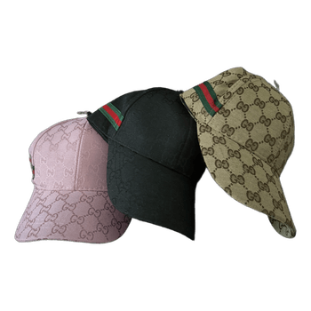 Gucci monogram baseball caps