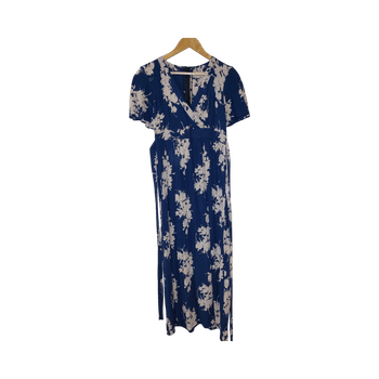 Floral wrap summer dress