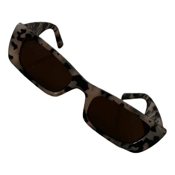 Tortoiseshell rectangular sunglasses