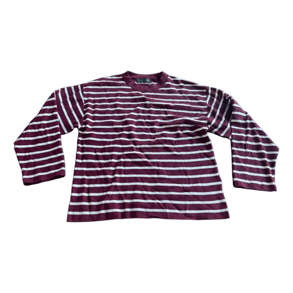 Stribet langærmet t-shirt