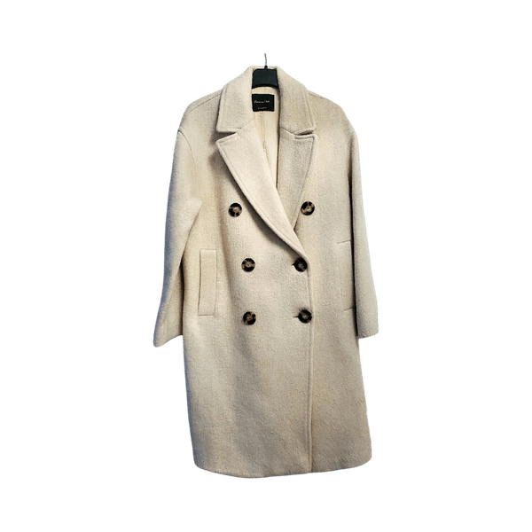 VMassimo Dutti vaalea pitkä takki