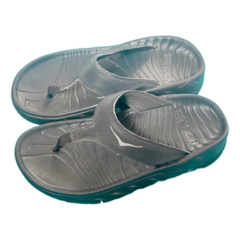 Black Hoka flip flops