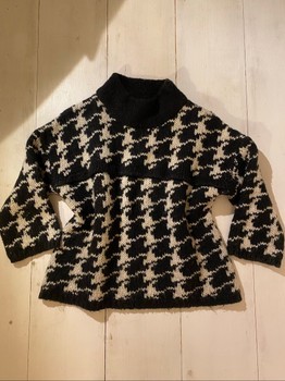 Vero moda black and cream knit sweater