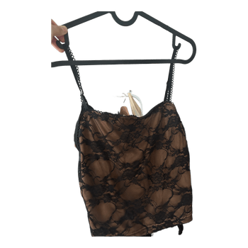 Black lace camisole