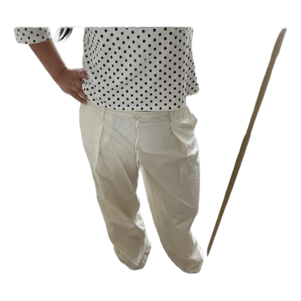 Hvide wide-leg bukser