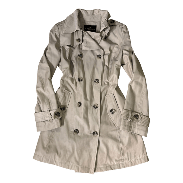 London Fog beige trench coat