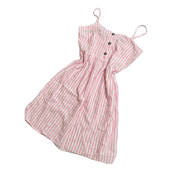 Pink striped sundress