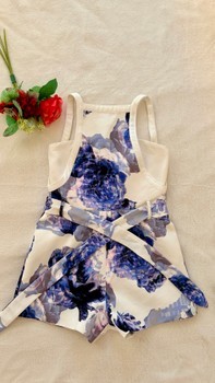 Floral print playsuit