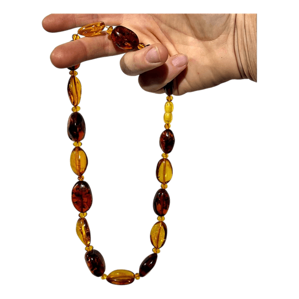 Amber bead necklace