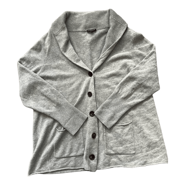Harmaa Eileen Fisher merinoneuletakki 3x